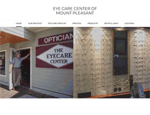Tablet Screenshot of mtpleasanteyecare.com